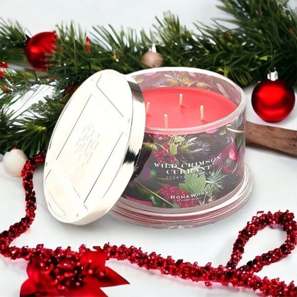 HomeWorx WILD CRIMSON CURRANT Candle - Picture 1 of 4